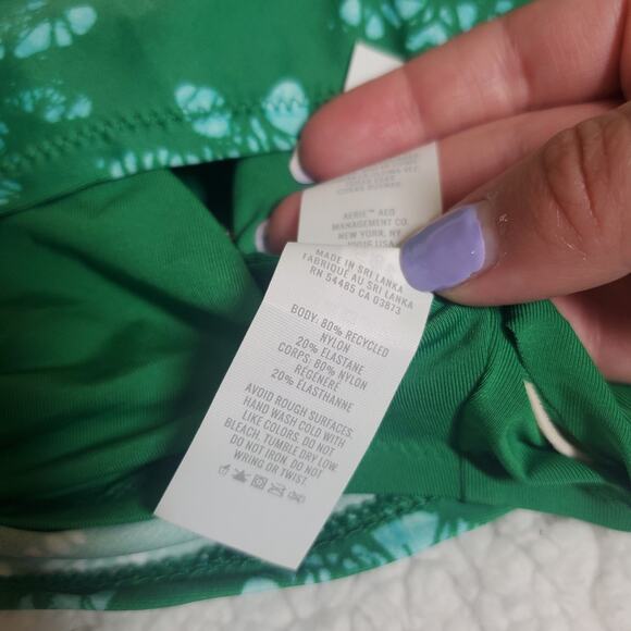 Aerie Green Bikini Set Scoop Top, Cheekier Bottoms Women's XL NEW Cheeky NWT - Picture 12 of 15